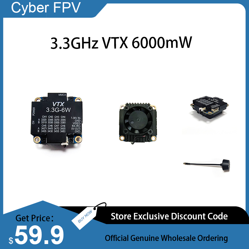 FPV RC 레이싱 드론 고글용 3.3GHz VTX 6 - Drone Racing Goggles 리뷰 및 가격