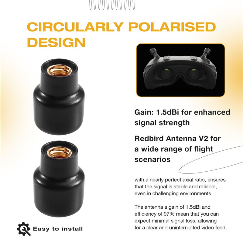 2Pcs 5.8G Redbird V2 안테나 교체 DI - Drone Racing Goggles 리뷰 및 가격