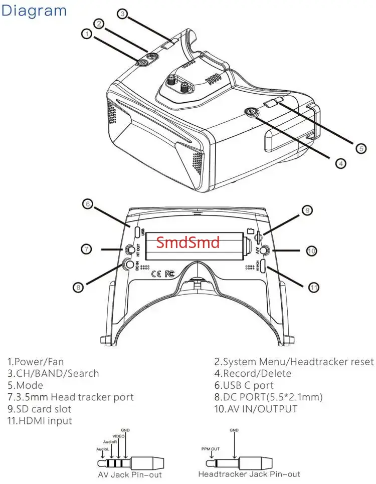 코브라 SD X V4 FPV 비디오 고글 800x480 - Drone Racing Goggles 리뷰 및 가격